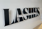3mm Stand Off Letters - Matt Black Composite Aluminium Lashes By... Preset