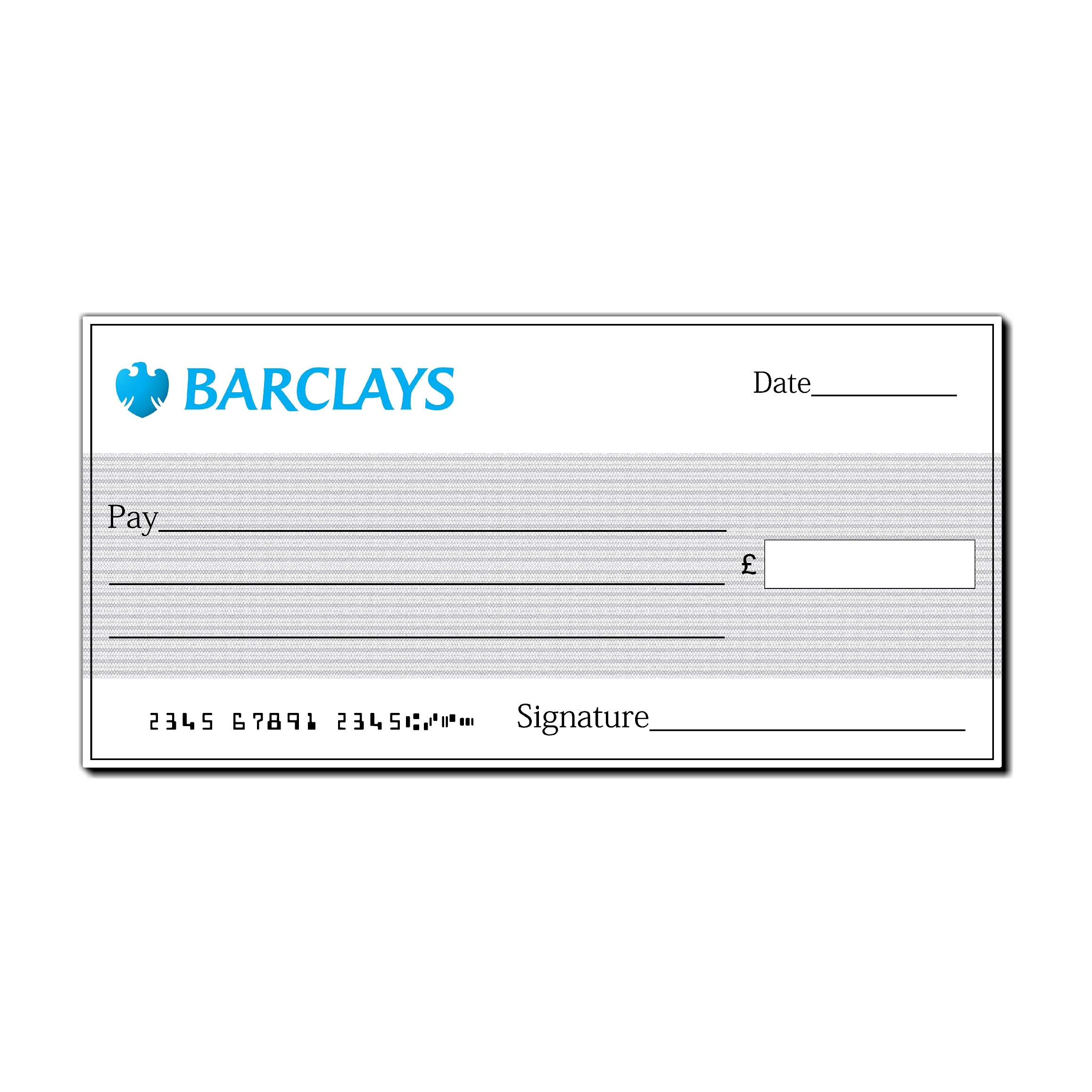 Giant Personalised Cheque Prop - Single Use