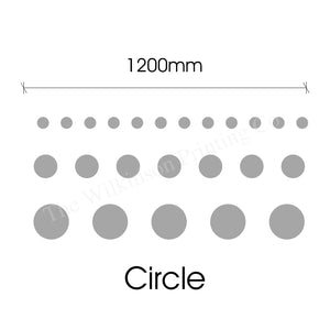 Circle Frosted Etch Glass Safety, Window Manifestation Decals