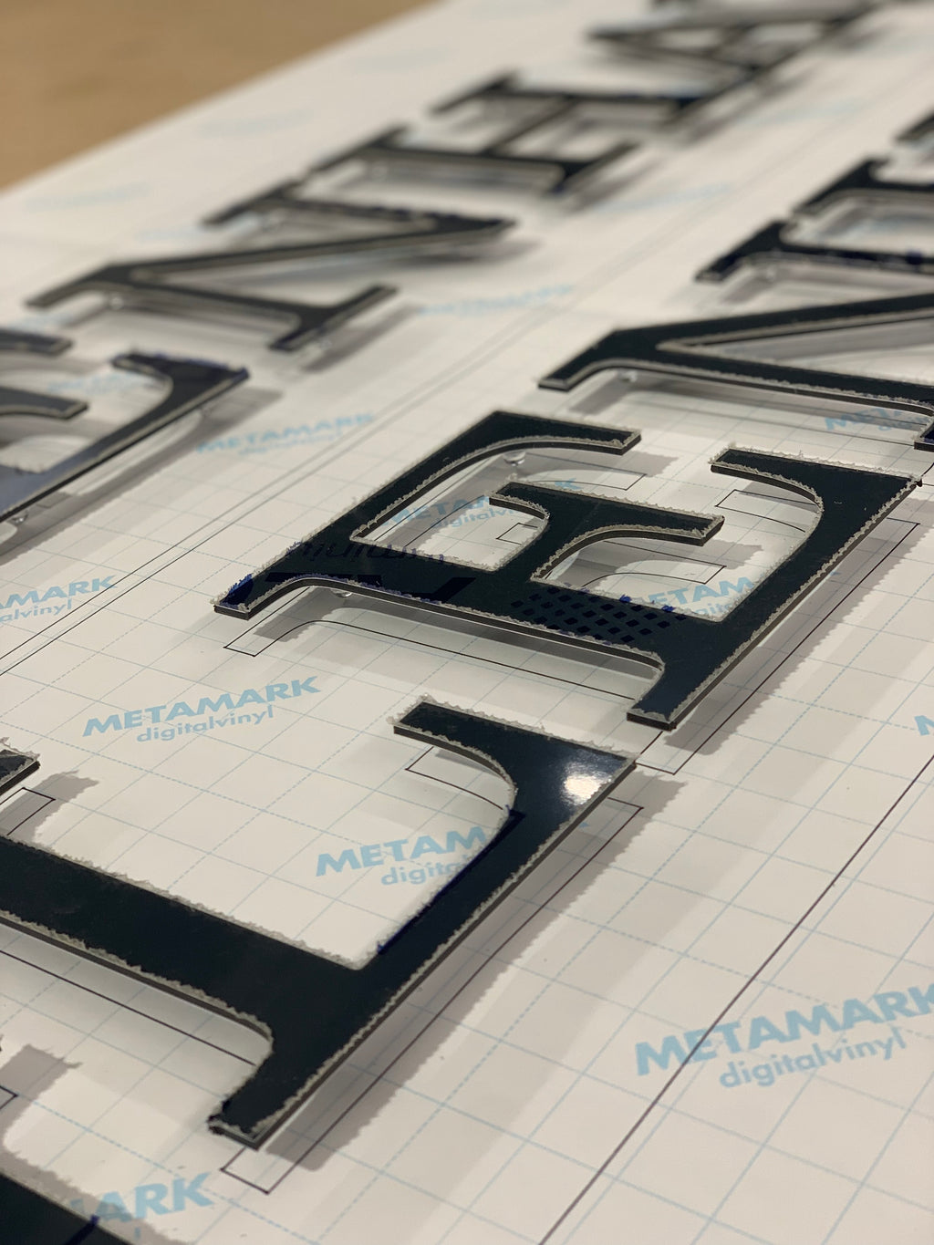Composite Aluminum 3mm Cut Out Letters - Coloured