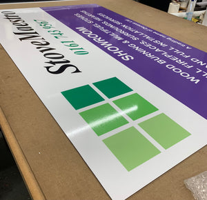 Digitally Printed 3mm Aluminium Composite Panel Sign with Lamination 'A' Sizes