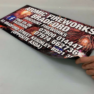 Digitally Printed Magnetic Signs with Lamination x2 (PAIR)