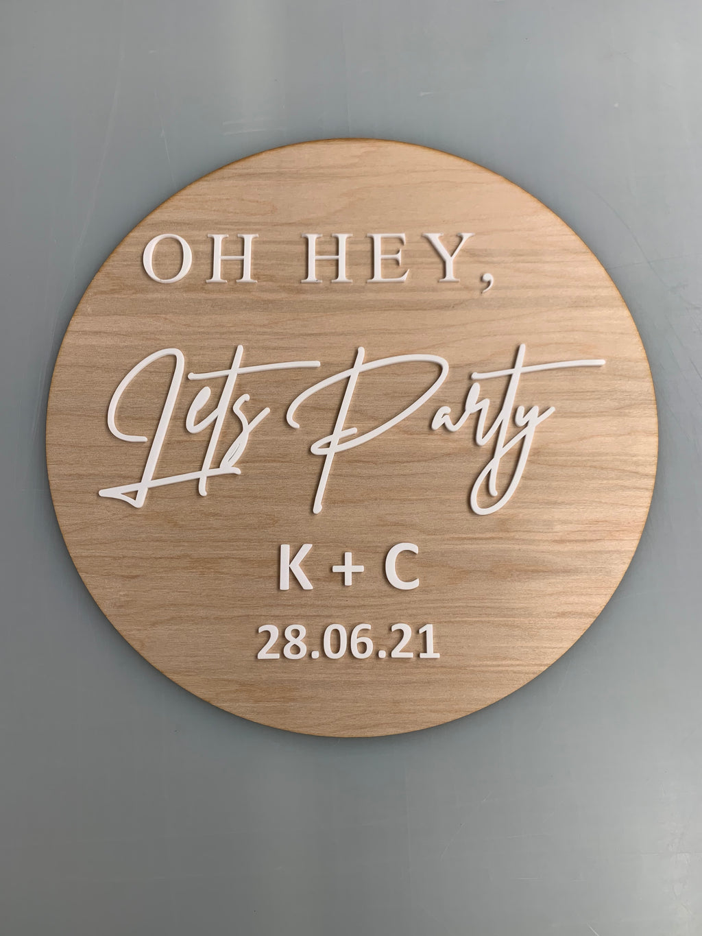 Lets Party Sign, Welcome Sign, Reception Signage, Engagement Sign, Party, Oh Hey