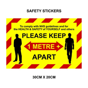 Ceiling Hanging / Wall 3mm Sign 2m social distancing - Keep your distance, shops