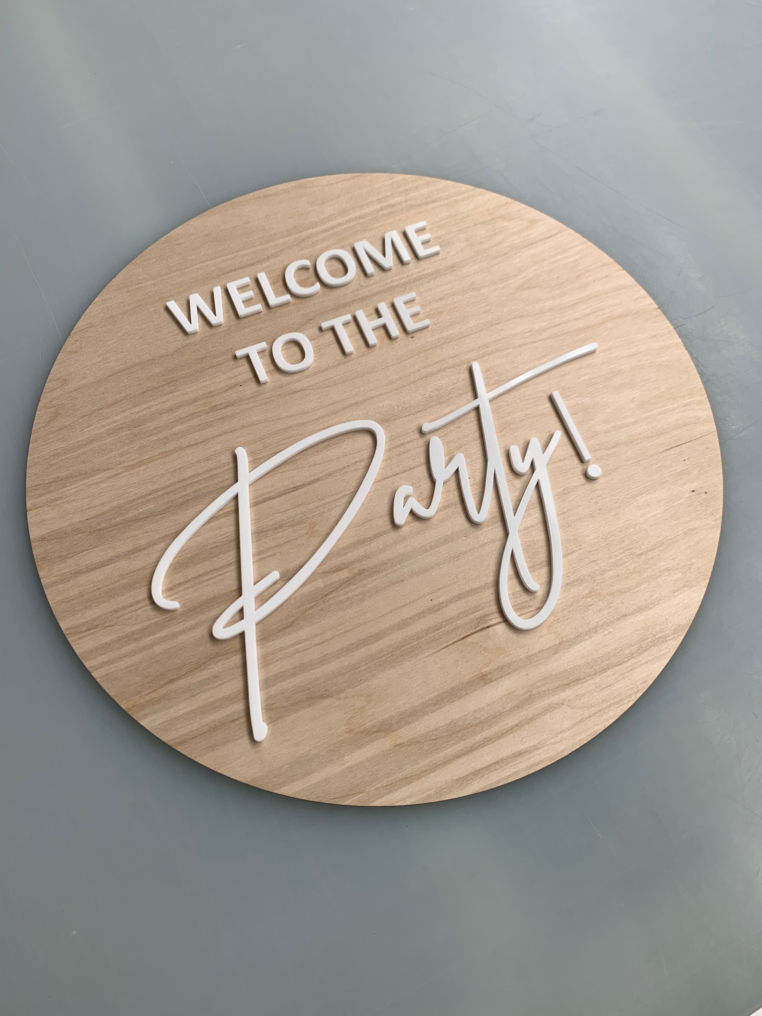 Welcome To The Party Sign, Welcome Sign, Reception Signage, Engagement Sign, Party, Welcome